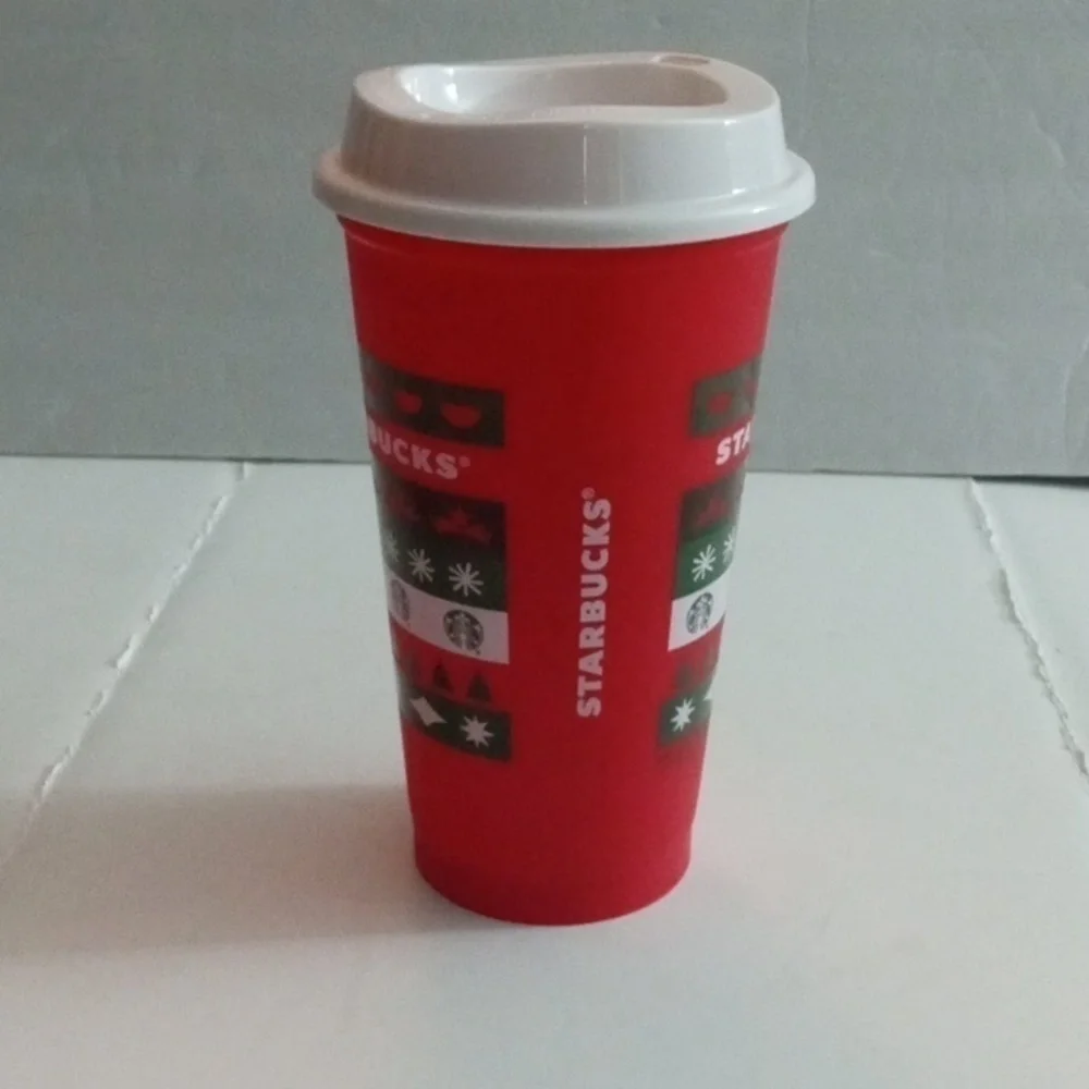 Starbucks 2020 Ugly Sweather Christmas Tumbler 16oz, preowned
